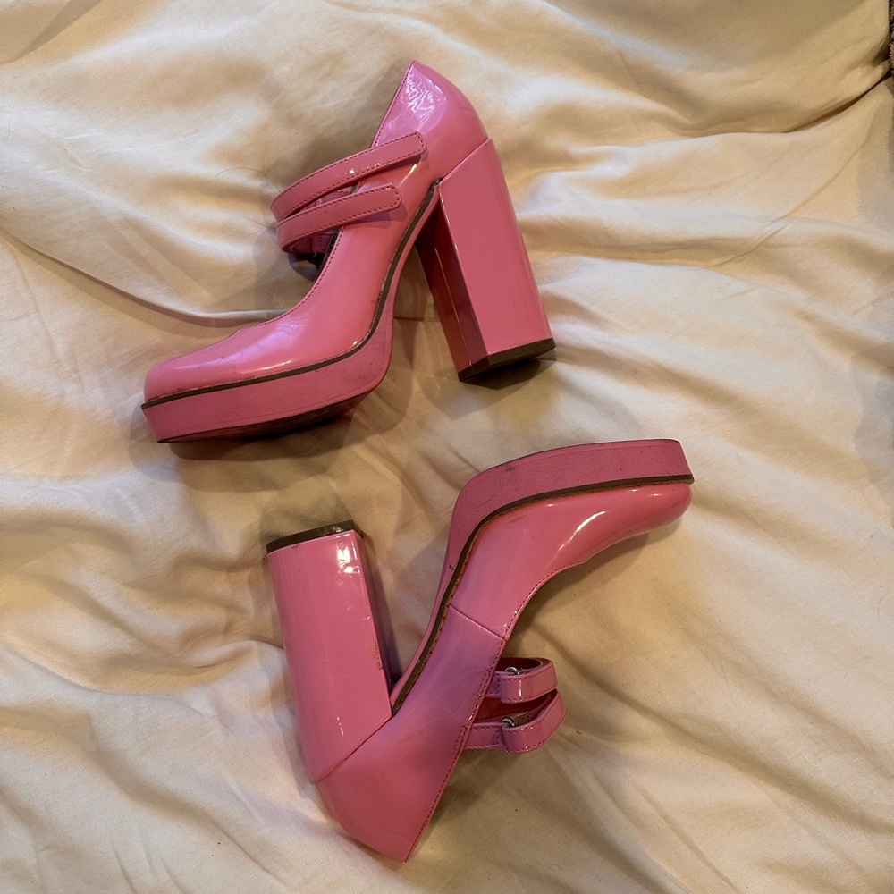 Steve Madden Pink Mary Jane Heels